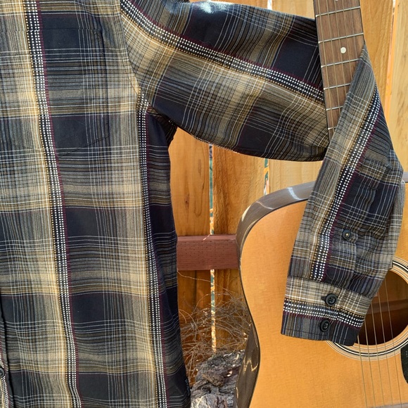 Prana casual button down plaid shirt. - Picture 3 of 5